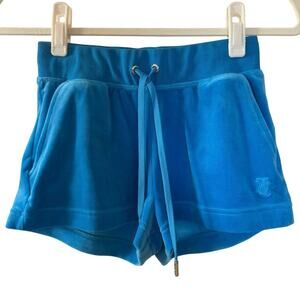 Juicy Couture Sport Blue Velour Shorts - XS Y2K Baddie Nostalgia